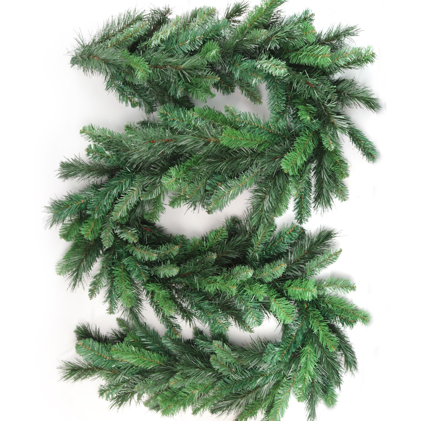9-Foot Lifelike Evergreen Pine Garland with 210 Realistic Tips for Christmas Decor - Indoor/Outdoor Use | 2024 Christmas Collection, Floral Home by Artificial Flowers