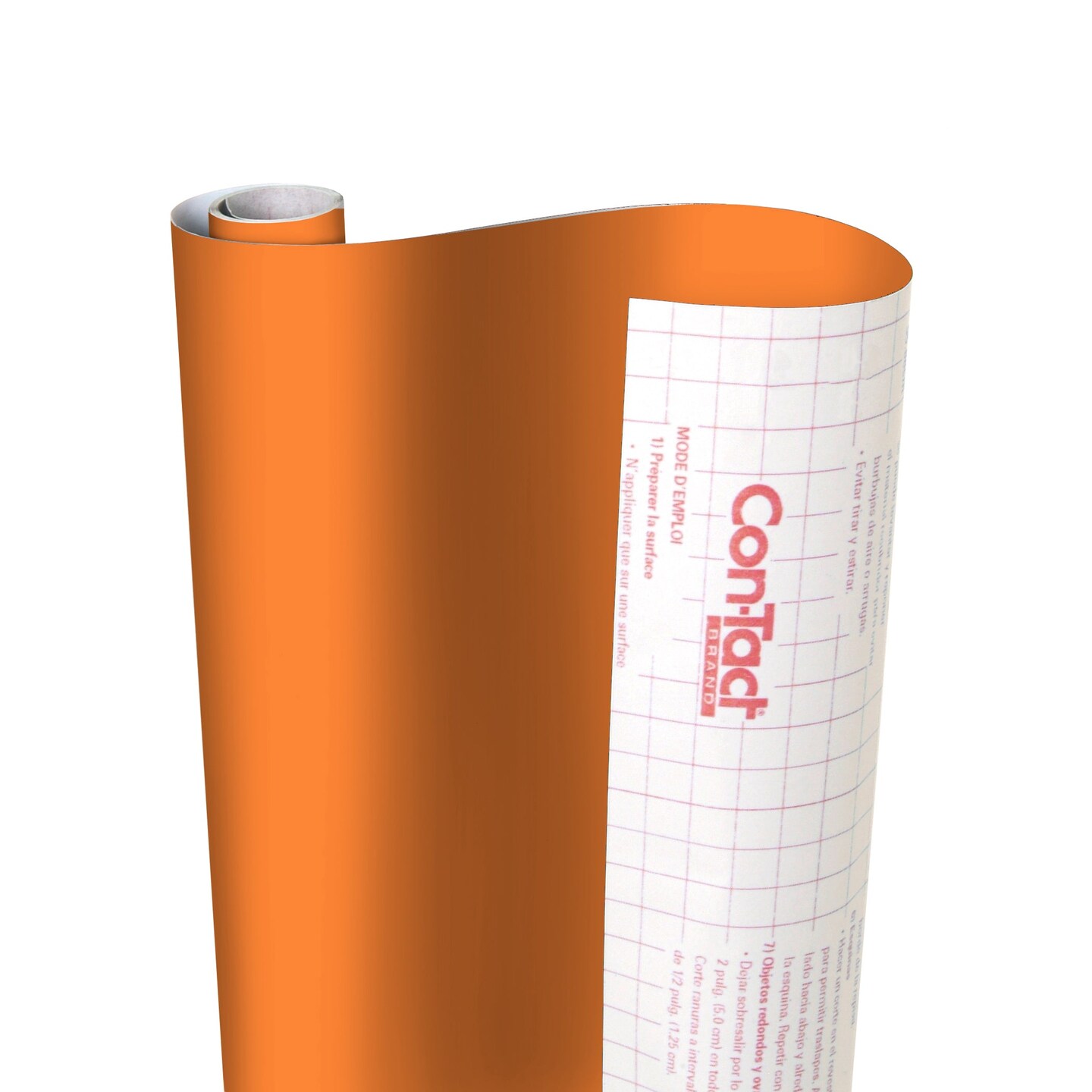 Creative Covering&#x2122; Adhesive Covering, Orange, 18&#x22; x 16 ft, Pack of 2