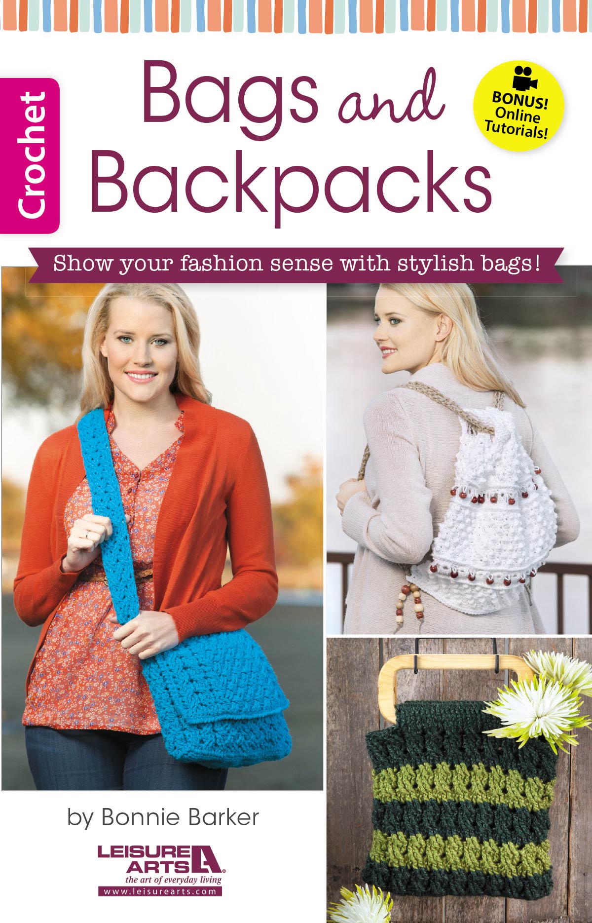 Leisure Arts Bags and Backpacks Crochet Book