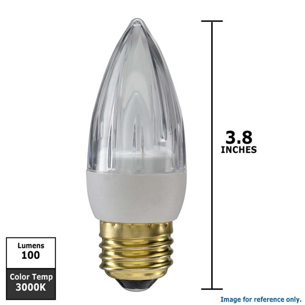 GE 2.4w 120v Torpedo LED Bulb E26 base 3000k 100Lm Candle Bulb - 15w equiv