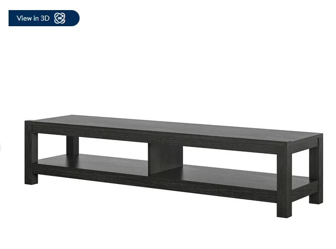 Black Oak Parsons TV Stand for TVs up to 65&#x22;