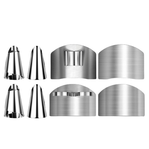 8PCS Stainless Steel Cutting Food Finger Guard For Cutting