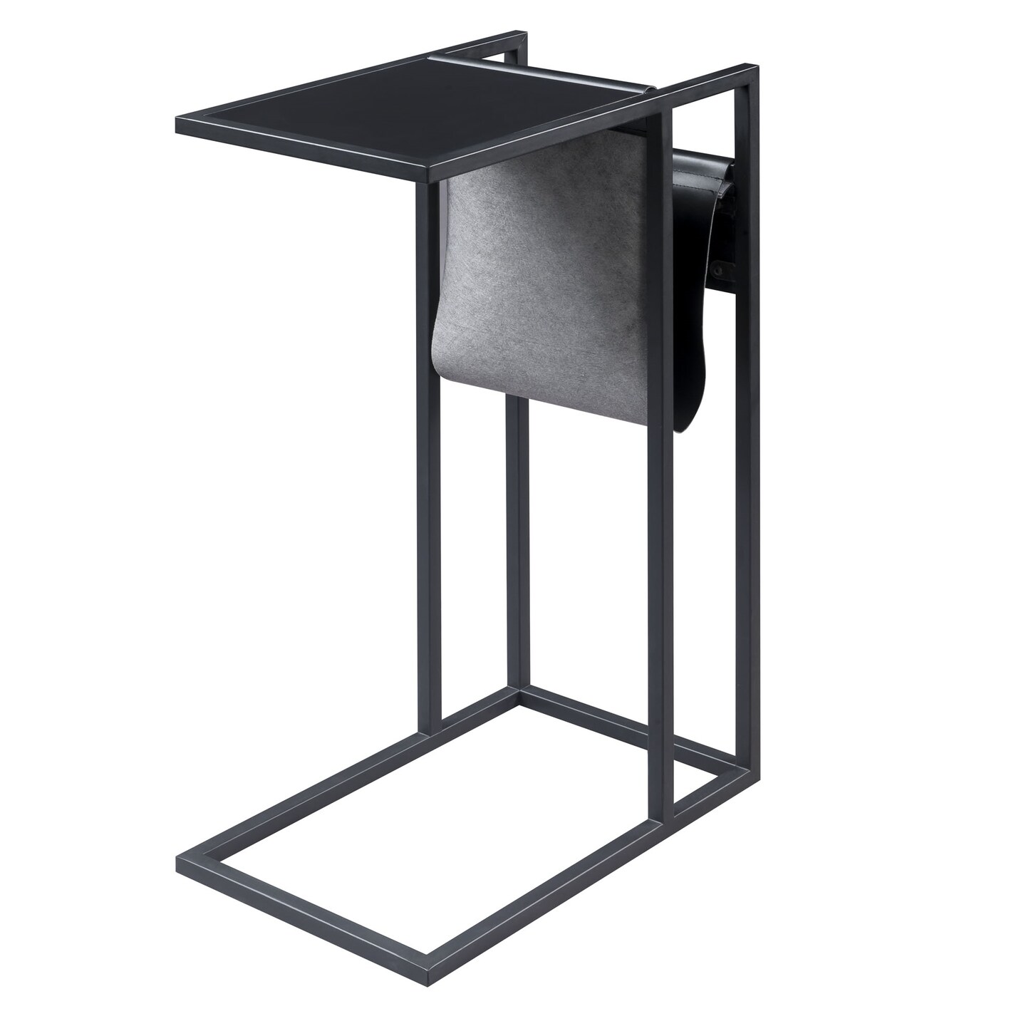 Tregal C-Table with Magazine Holder, USB Port &#x26; Wall Plug