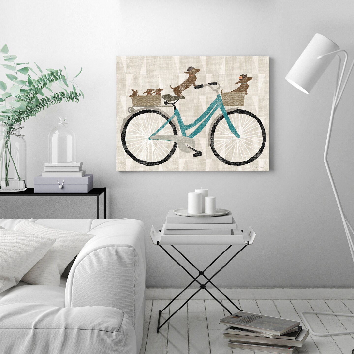Doxie Ride Ver Ii by Wild Apple  Gallery Wrapped Canvas - Americanflat