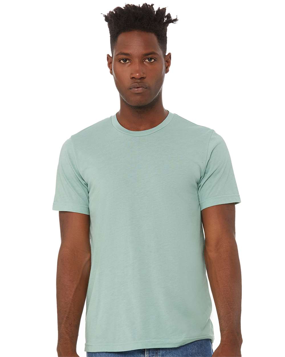 BELLA + CANVAS Triblend Crewneck Short Sleeve T-Shirt for Summer Wear & Custom Print Everyday Tee