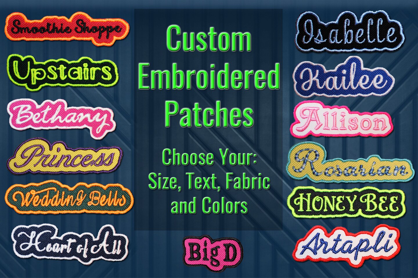Custom Embroidered Patch iron on sew on patches