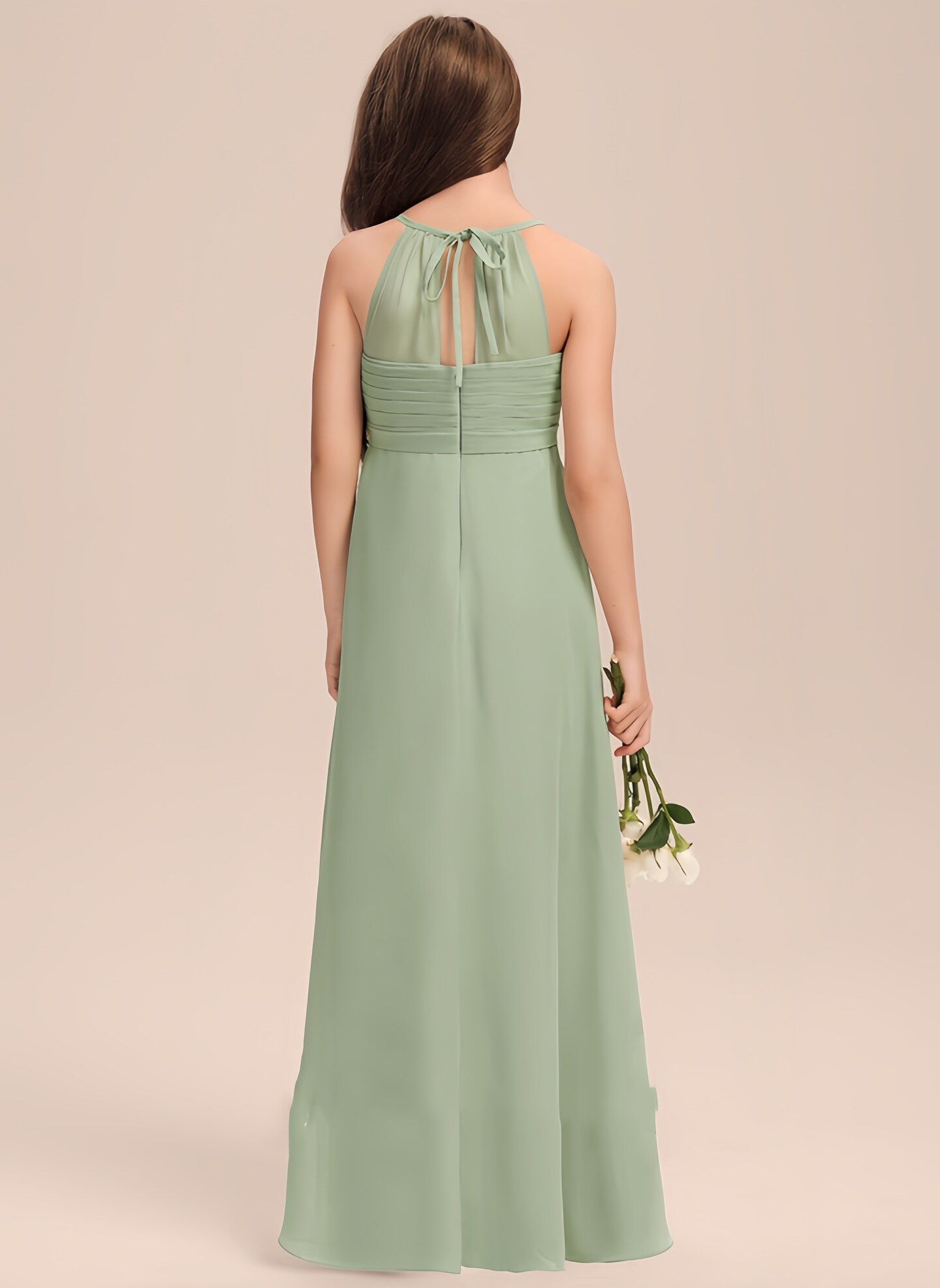 Celadon Colored Bridesmaids Dresses