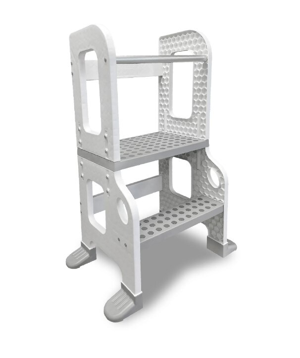 Kitchen Buddy 2-in-1 Stool for Ages 1-3 is designed to support up to 100 pounds.