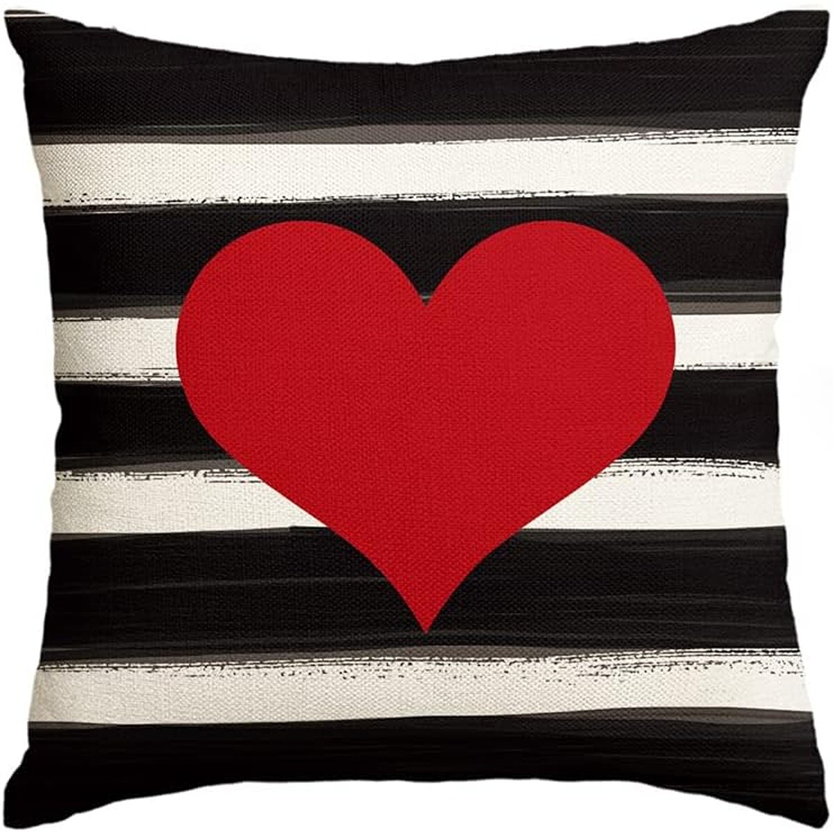 18 Inches Durable Heart Throw Pillow Cover