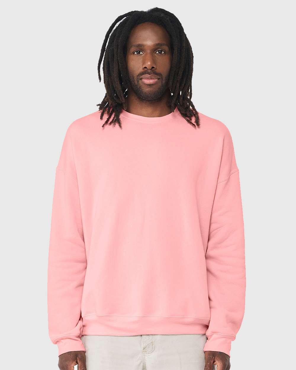 BELLA+CANVAS Sponge Fleece Drop Shoulder Crewneck Sweatshirt for Casual, Streetwear & Layering Wear