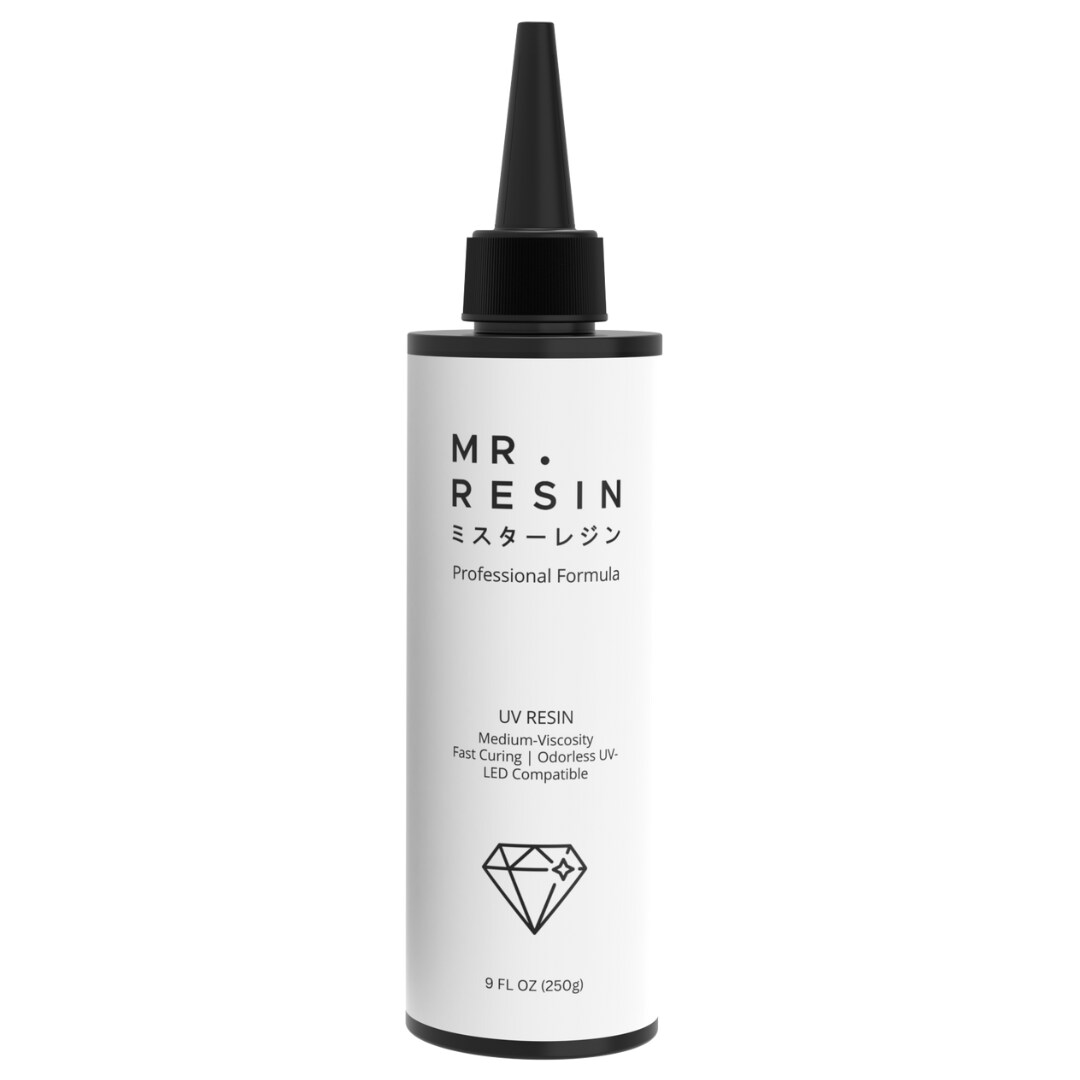 Mr.Resin&#x2122; Original Craft UV Resin 8.8oz Crystal Clear Hard Type UV Resin for Jewelry Making, Rock Painting &#x26; More