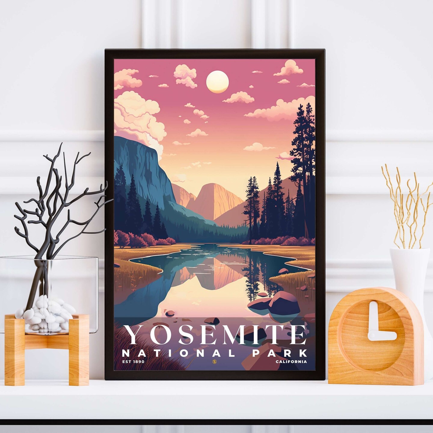 Yosemite National Park Poster, Travel Art, Office Poster, Home