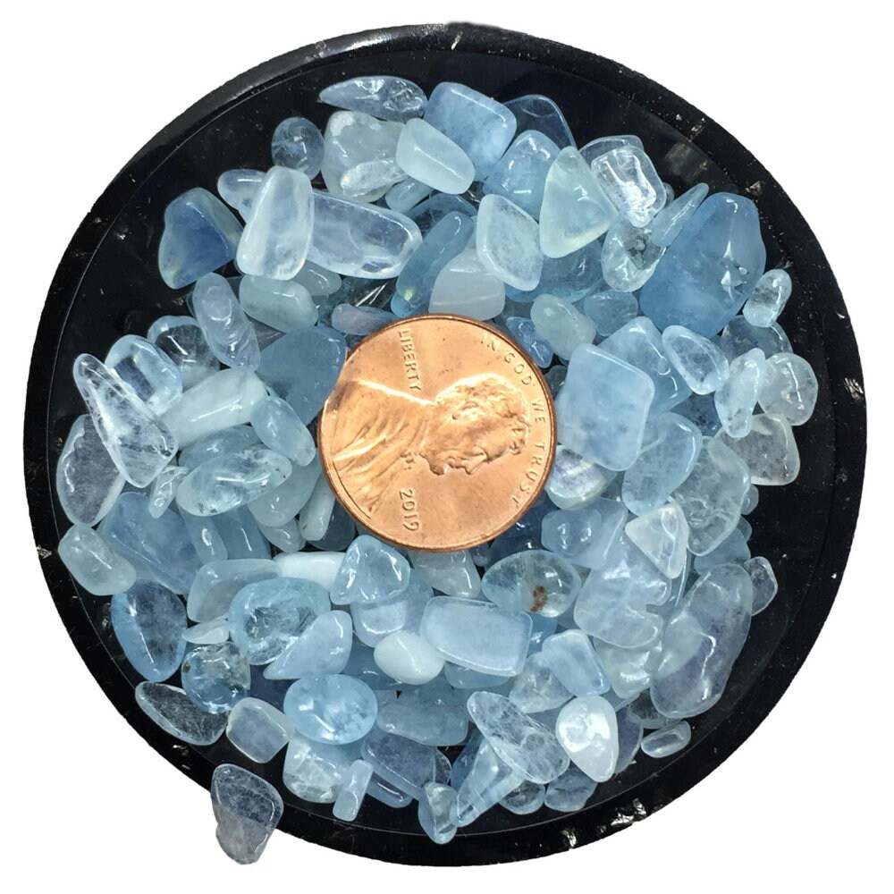 Aquamarine Mini Crystal Chips &#x2013; Size 2