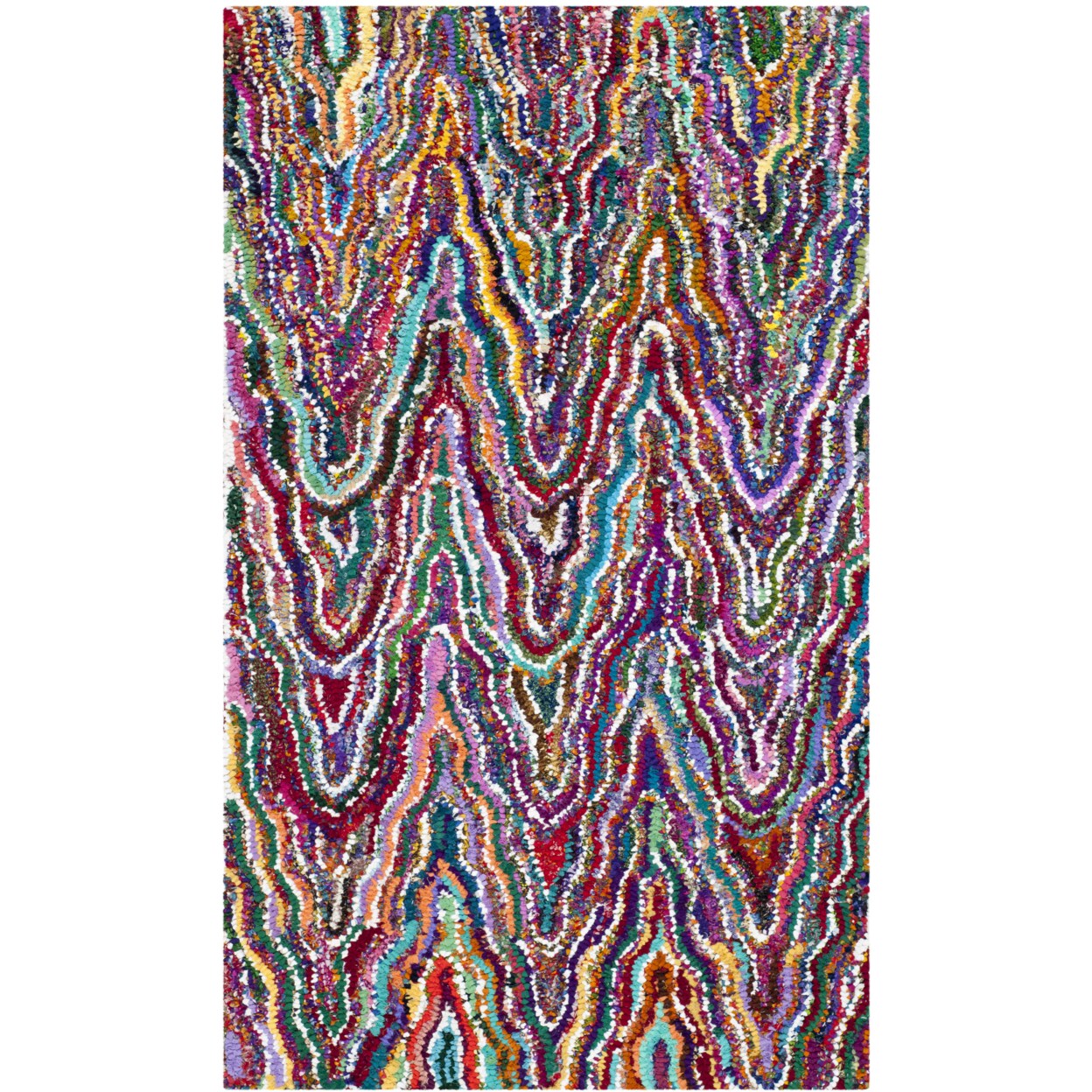 Safavieh   Nantucket Collection NAN312A Handmade Multi Rug