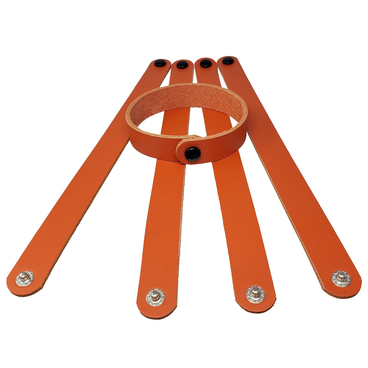 1" Latigo Leather Bracelets – DIY Hot Stamping & Engraving Blanks 6 Packs