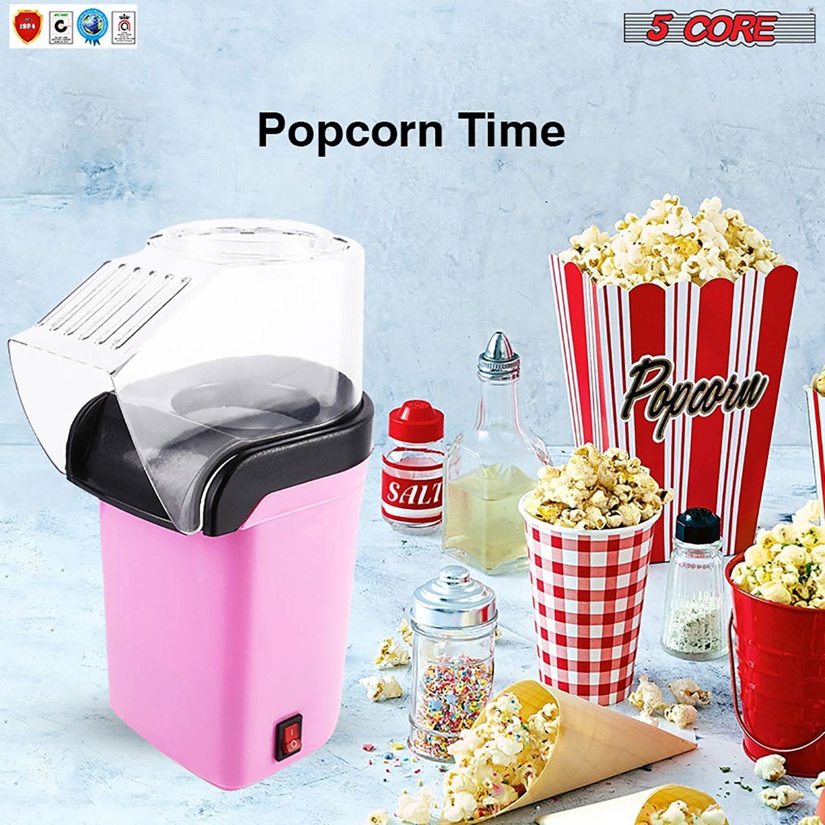 Popcorn Machine Hot Air Electric Popper Kernel Corn Maker Bpa Free No Oil