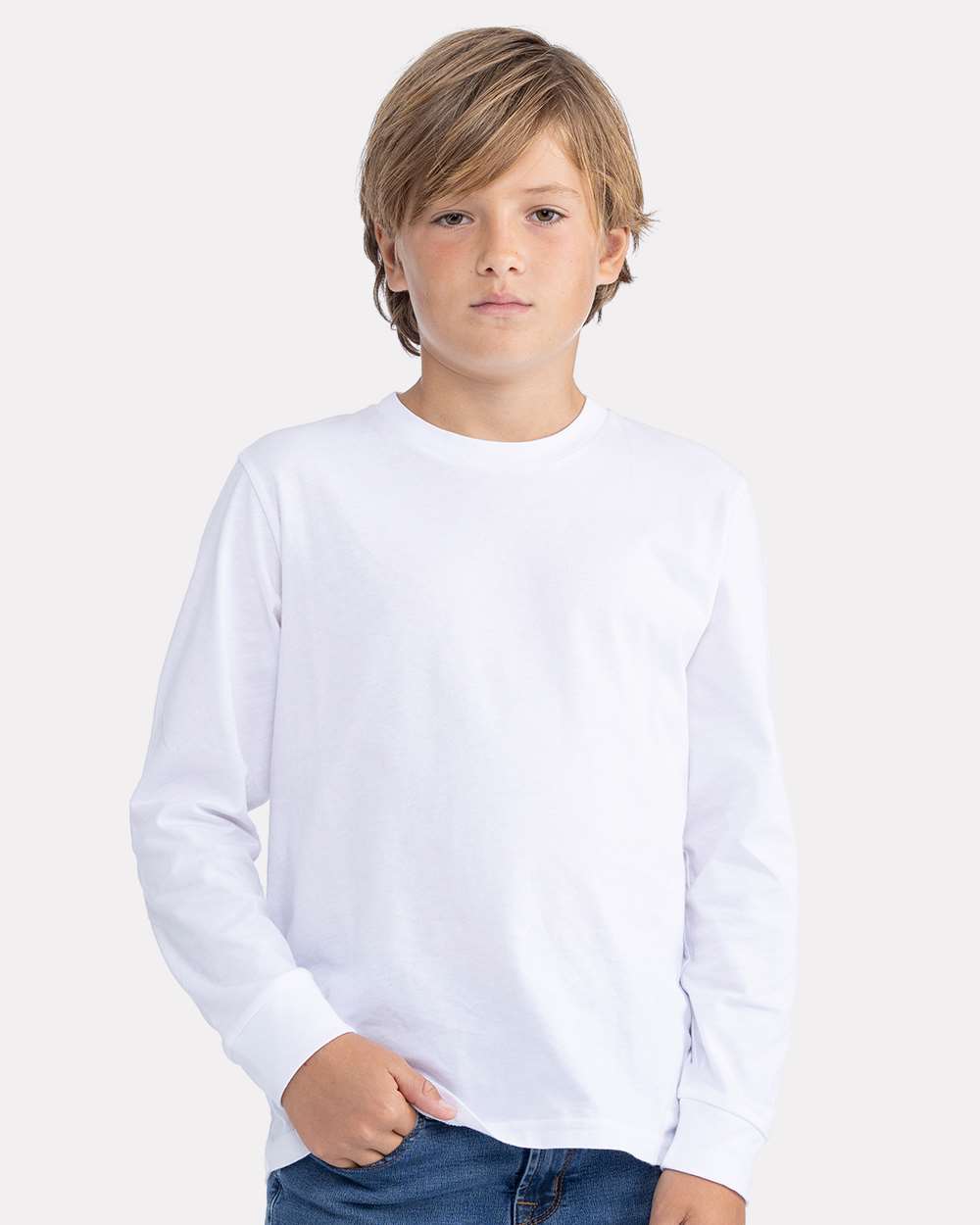 Next Level&#xAE; Youth Long Sleeve Cotton T-Shirt