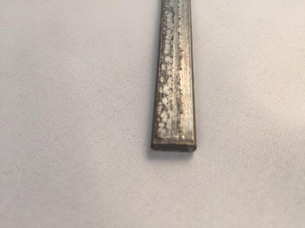 Stained Glass Reinforcing Bar, 1/8 x 3/8 in Zinc Coated Steel 3ft x 2 Pieces