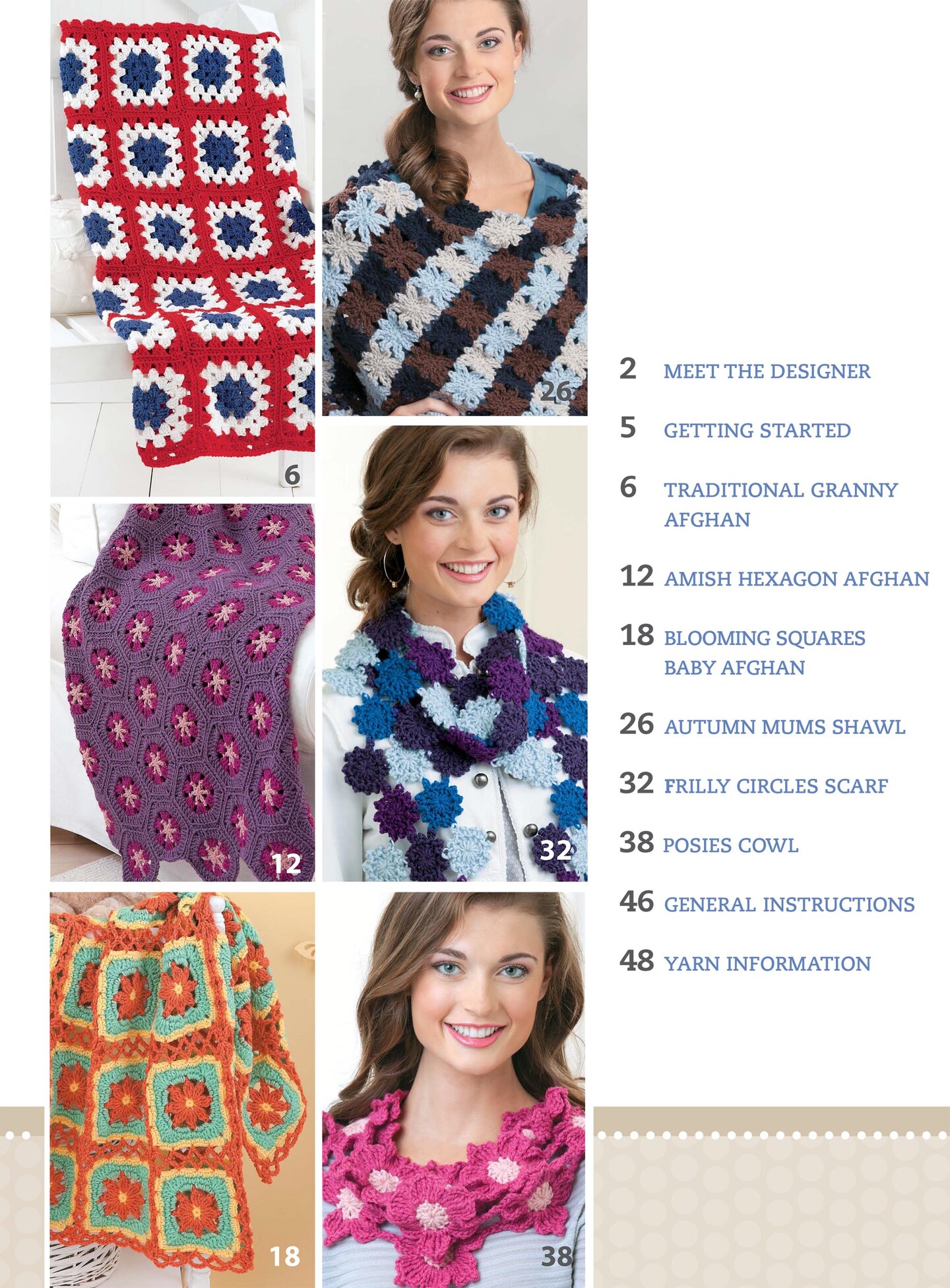 Leisure Arts Beginner&#x27;s Guide To Crochet Motifs Crochet Book