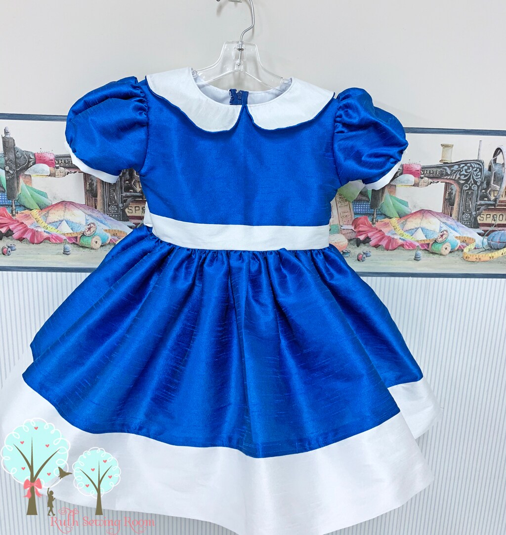open lace back dress Party / Flower Girl Dress (5040) Aqua / 6 main image 1