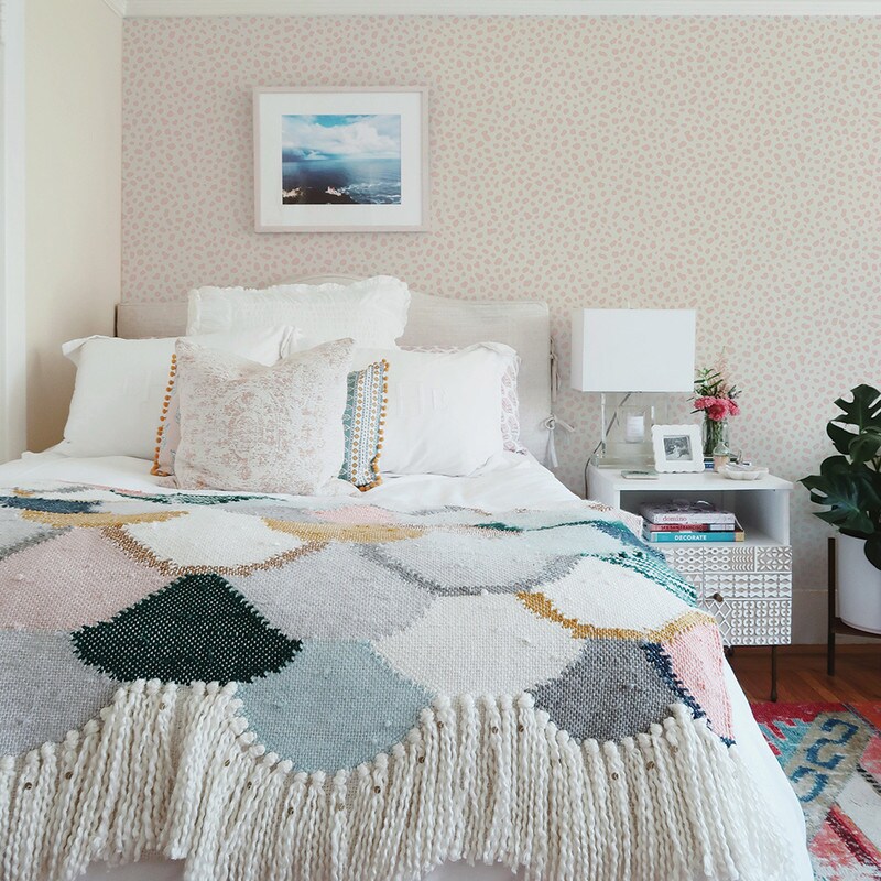 Tempaper Scout by Novogratz Peel and Stick Wallpaper Ballerina Pink