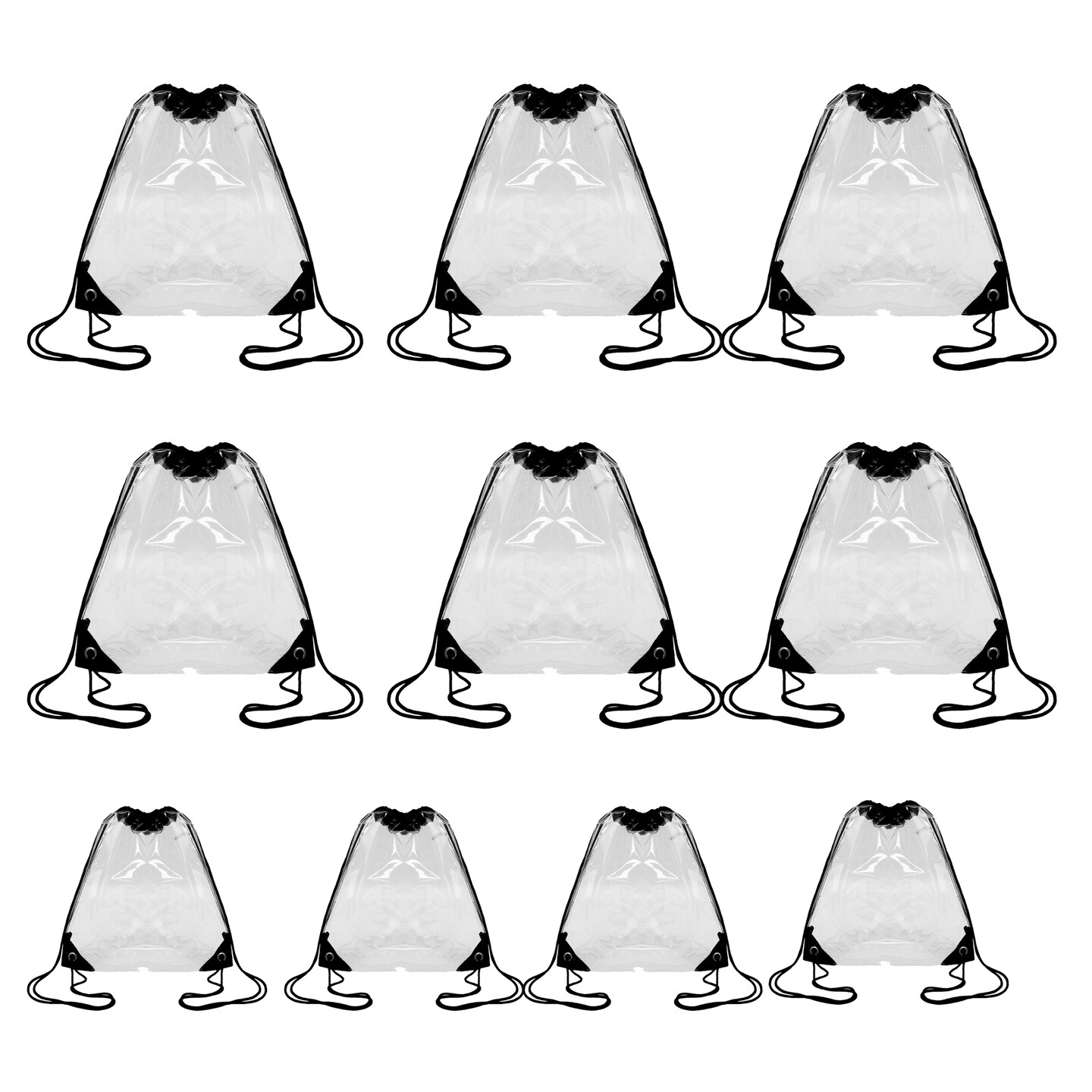 Ultimate Stylish Clear Drawstring Pack | PVC material Fashionable Transparent Travel Backpack | RAHEEV®