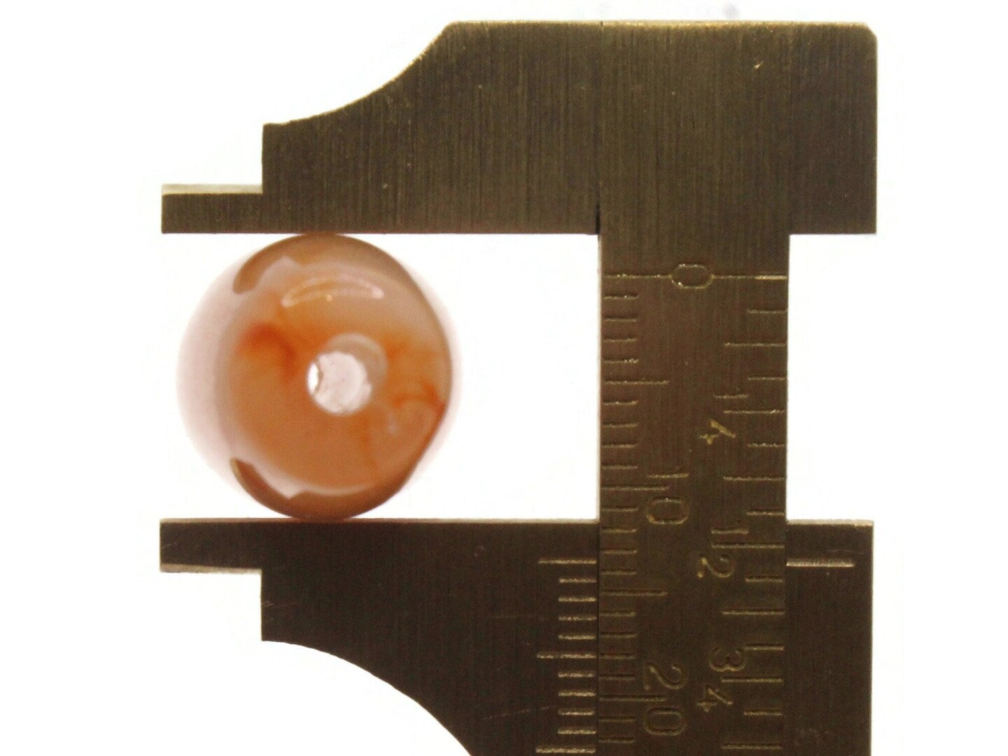 6 40mm Swirling Brown Acrylic Tube Beads