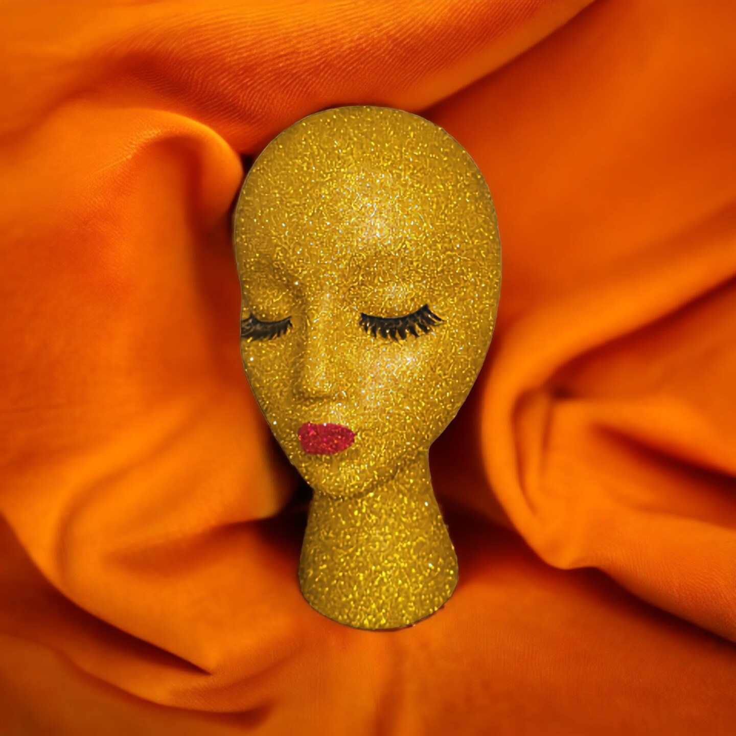 Female Styrofoam Mannequin Head Golden MakerPlace by Michaels