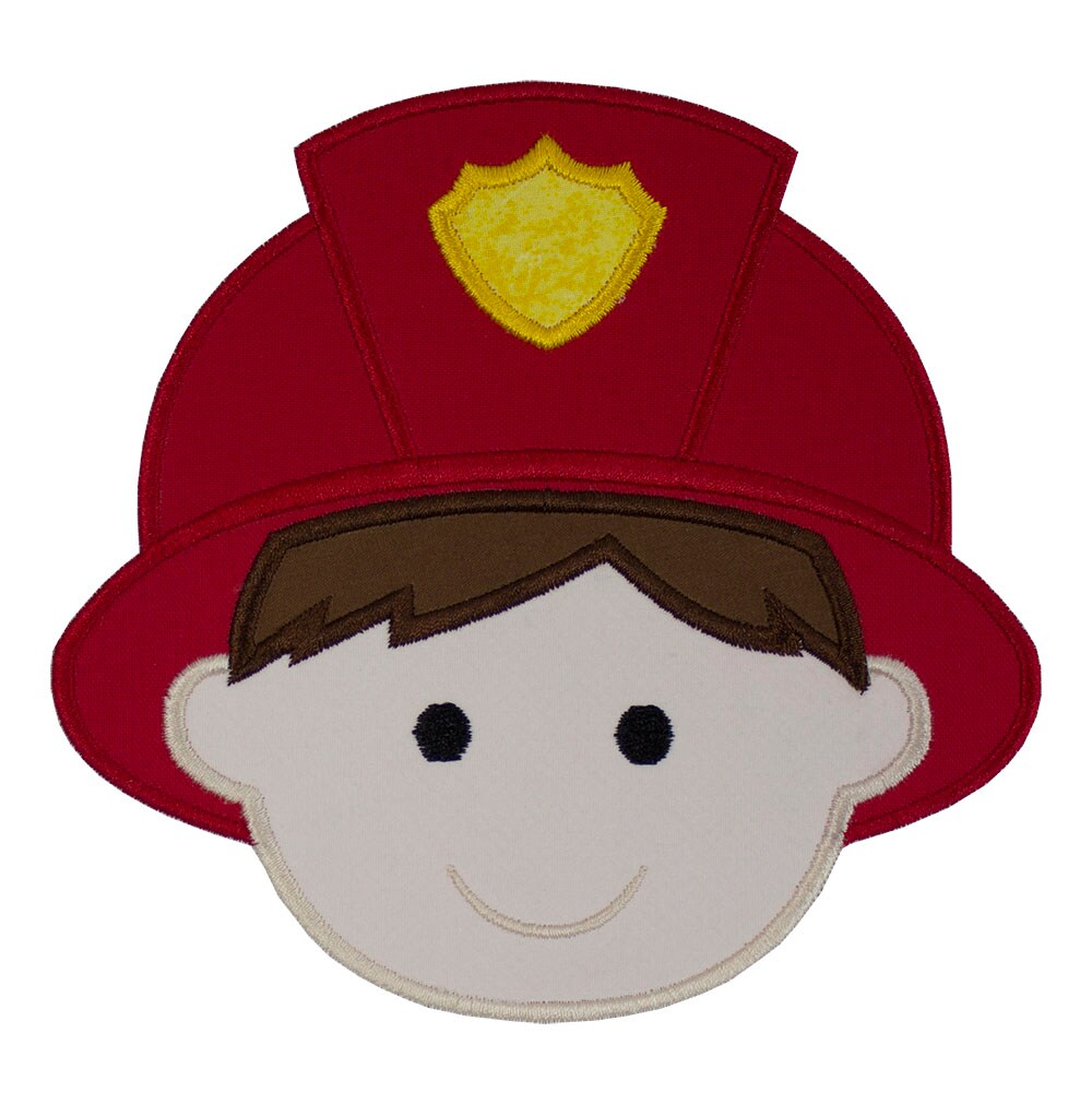 Firefighter with Helmet Sew or Iron on Patch | MakerPlace by Michaels