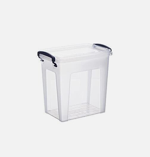 Deep Storage Bin with Lid X-Deep Small Clear Storage Box