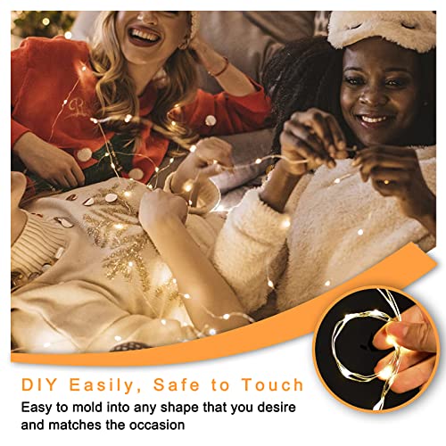 Ostwiki Fairy Lights Battery Operated String Lights, 6 Pack Mini Lights 20 LED 7ft Twinkle Firefly Starry Light for DIY Craft Mason Jar Bedroom Wedding Party Table Christmas Decoration (Mix-Colored)