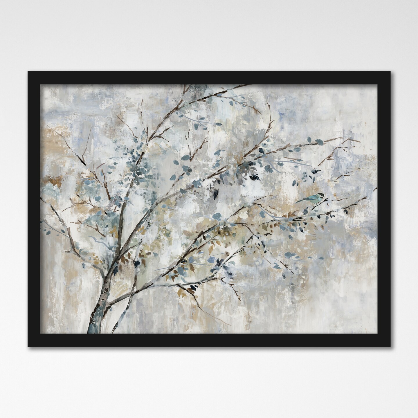 Feathered Serenade Amongst Leaves by PI Creative Art  Framed Print - Americanflat