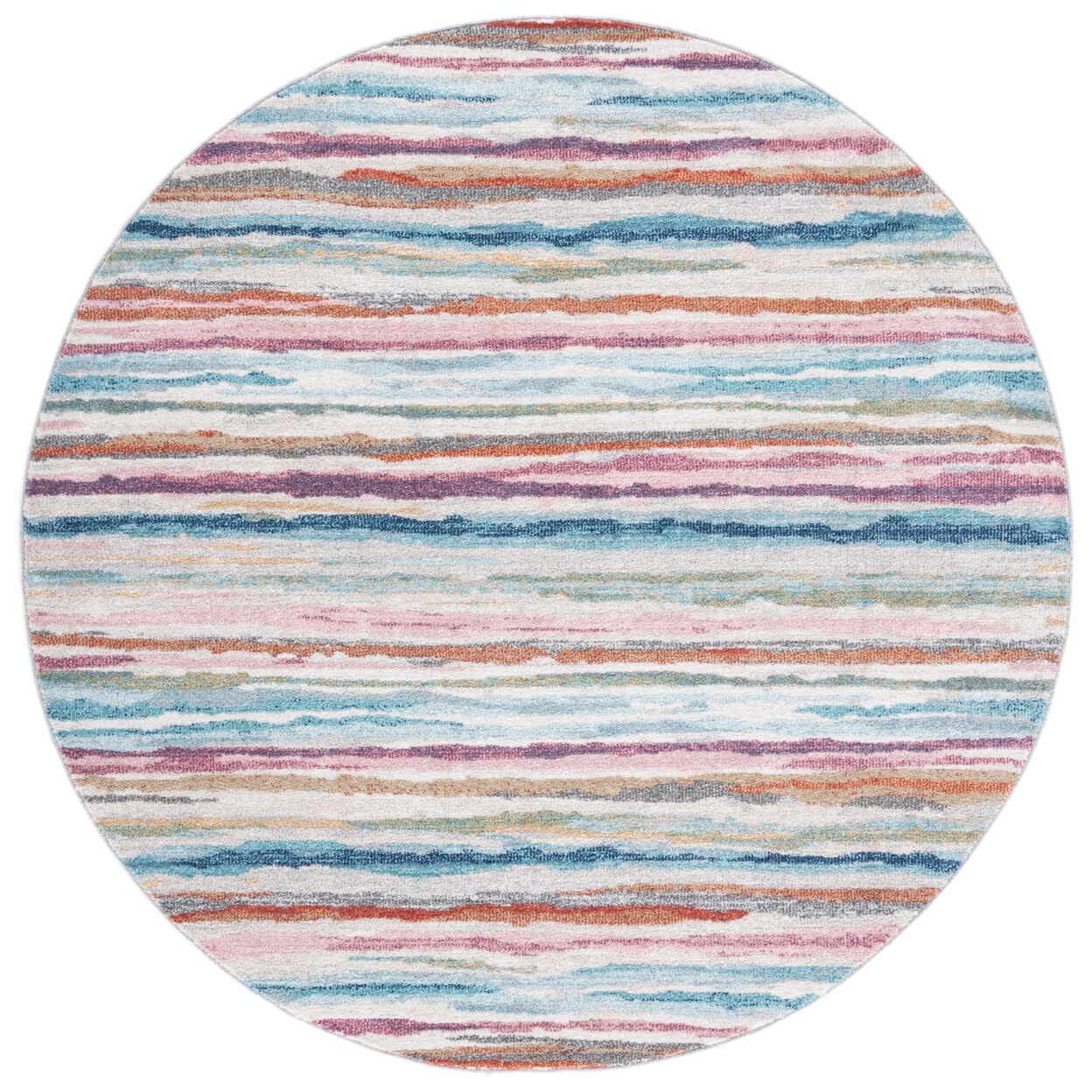 Safavieh Phoenix Collection Phx263A Ivory / Blue Rug Transitional Rug Carpet