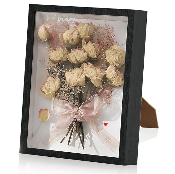 8x10 Deep Shadowbox Picture Frame with Galss 3D Display Shadow Box ...