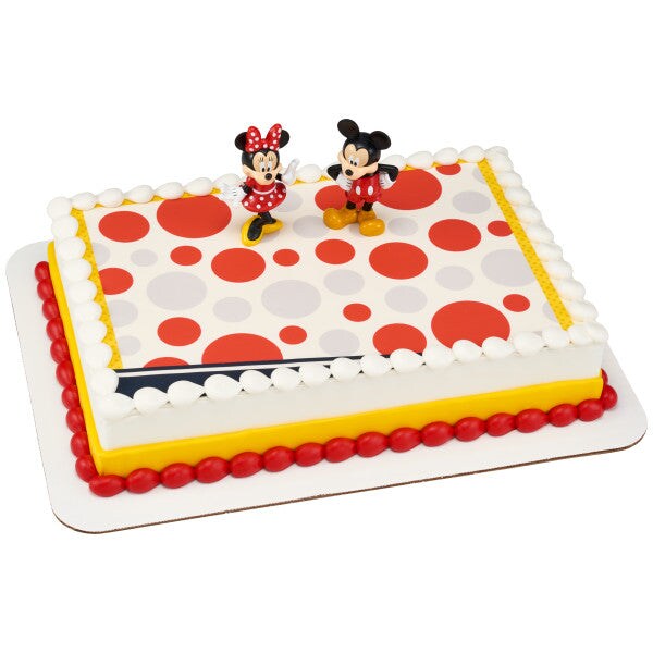 Mickey Mouse and Minnie Mouse DecoSet&#xAE; Cake Decoration
