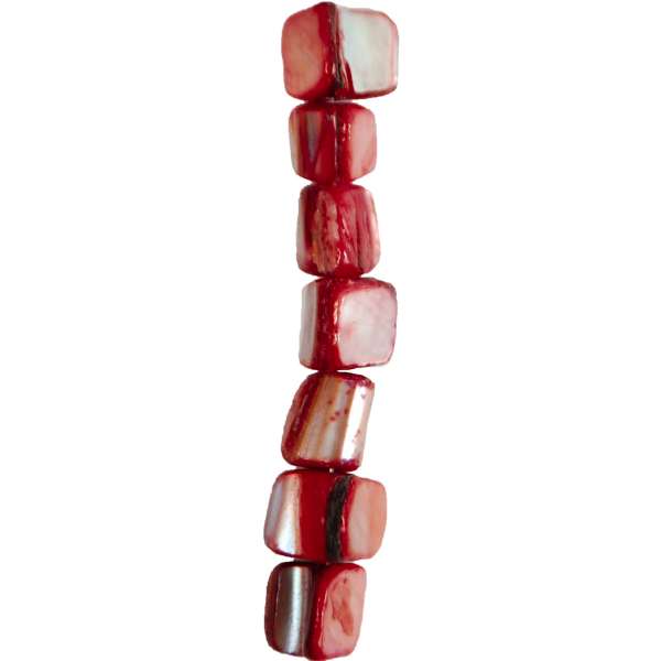 Sea Shell 4-6mm Nugget Beads - PK/21 - Tinted Rust