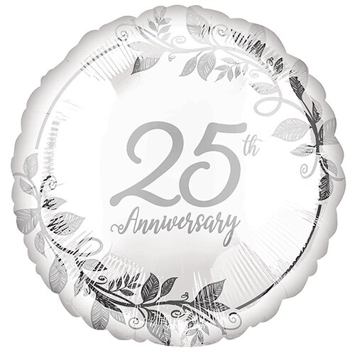 16&#x22; 25th Anniversary Foil Balloon