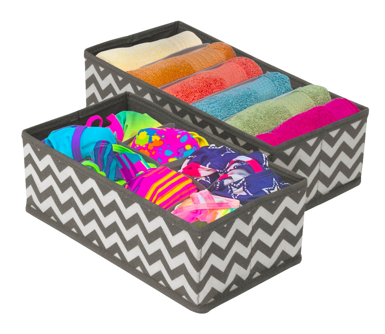 Sorbus Set of 4 Foldable Drawer Dividers, Storage Boxes, Closet Organizers, Under Bed Organizer