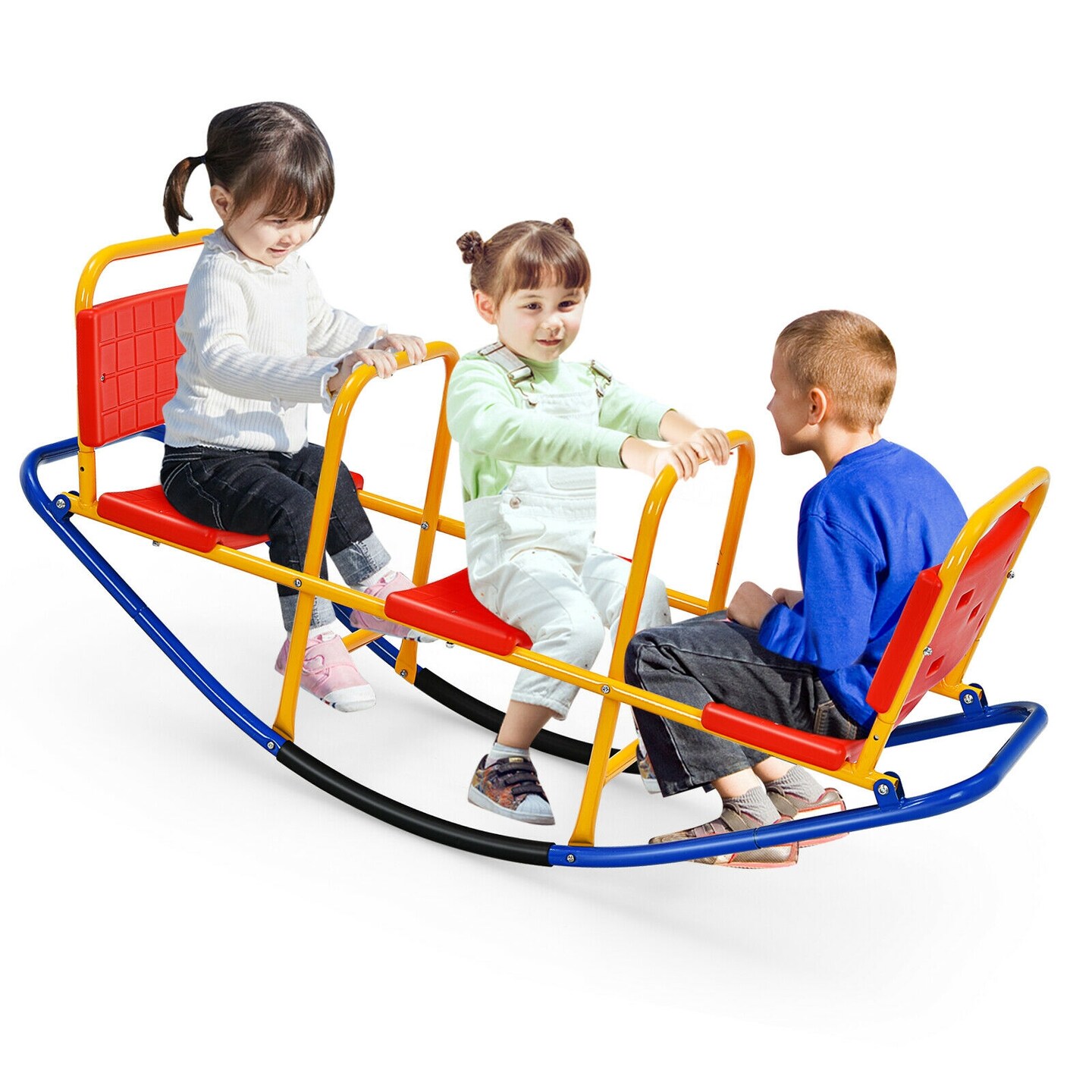 Outdoor Kids Seesaw Swivel Teeter for 3 to 8 Years Old