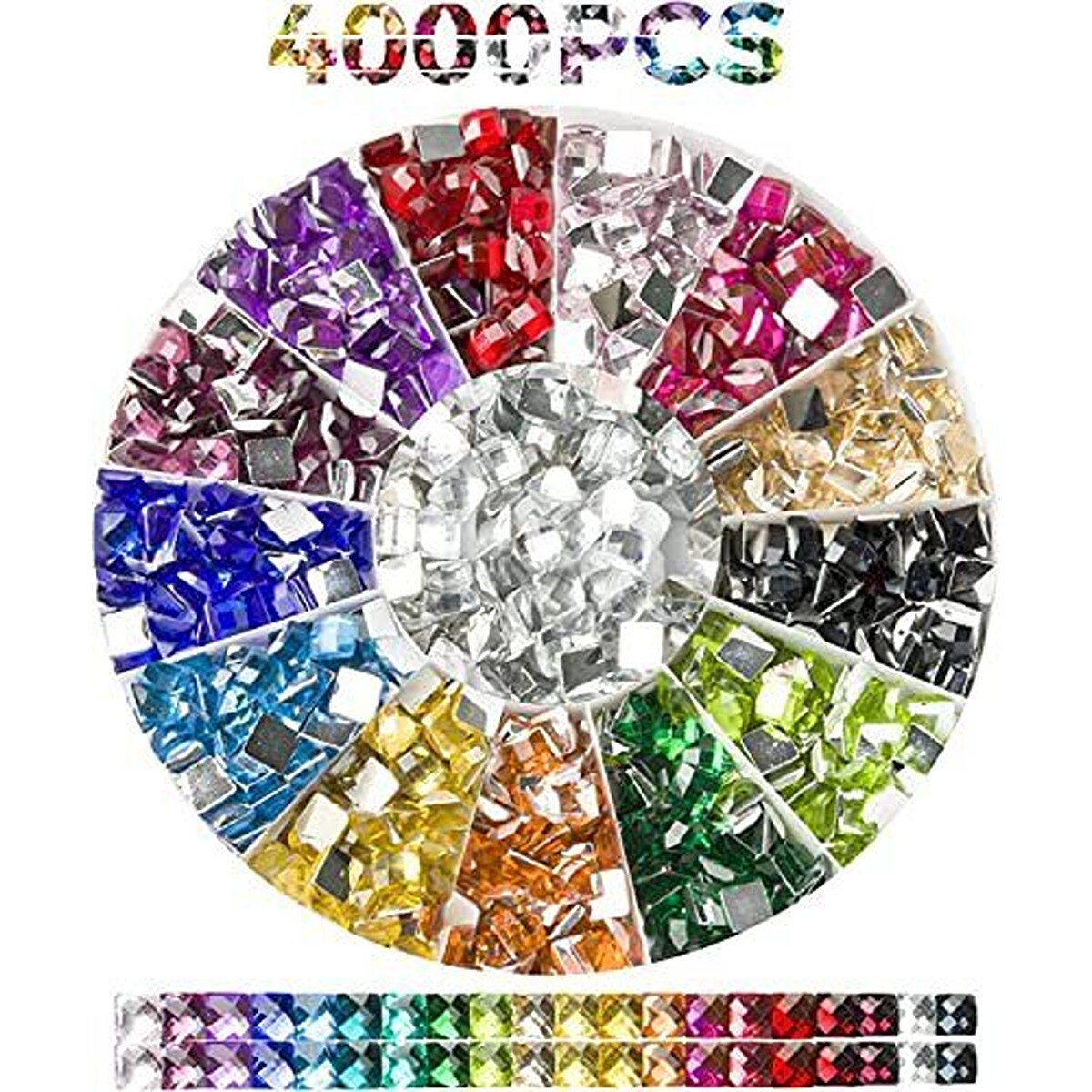 Buy 4000PCS Glitter Beads for Diamond Painting, Diamond Painting