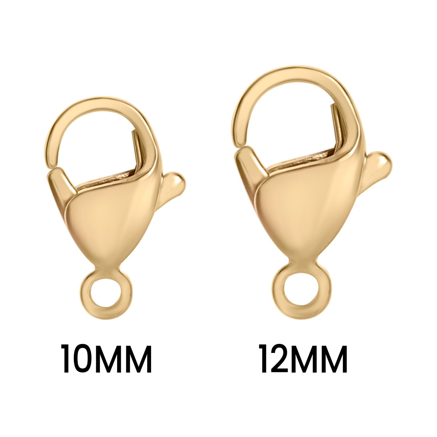 Stainless Steel 18K Gold PVD Coated Lobster Clasp