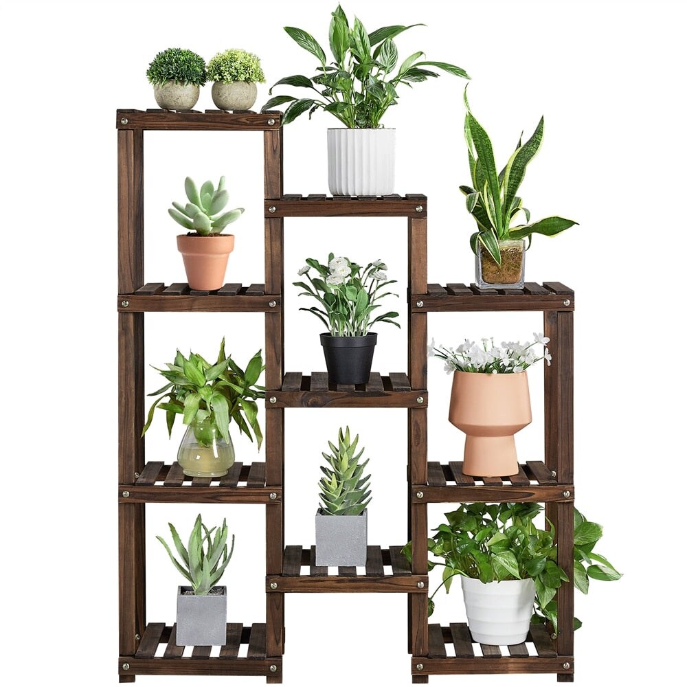 Onetify 7 Tier Wooden Plant Stand
