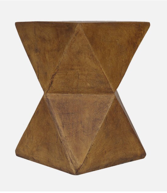 Concrete Stool End Table Accent Table Outdoor Lightweight Concrete Side Table