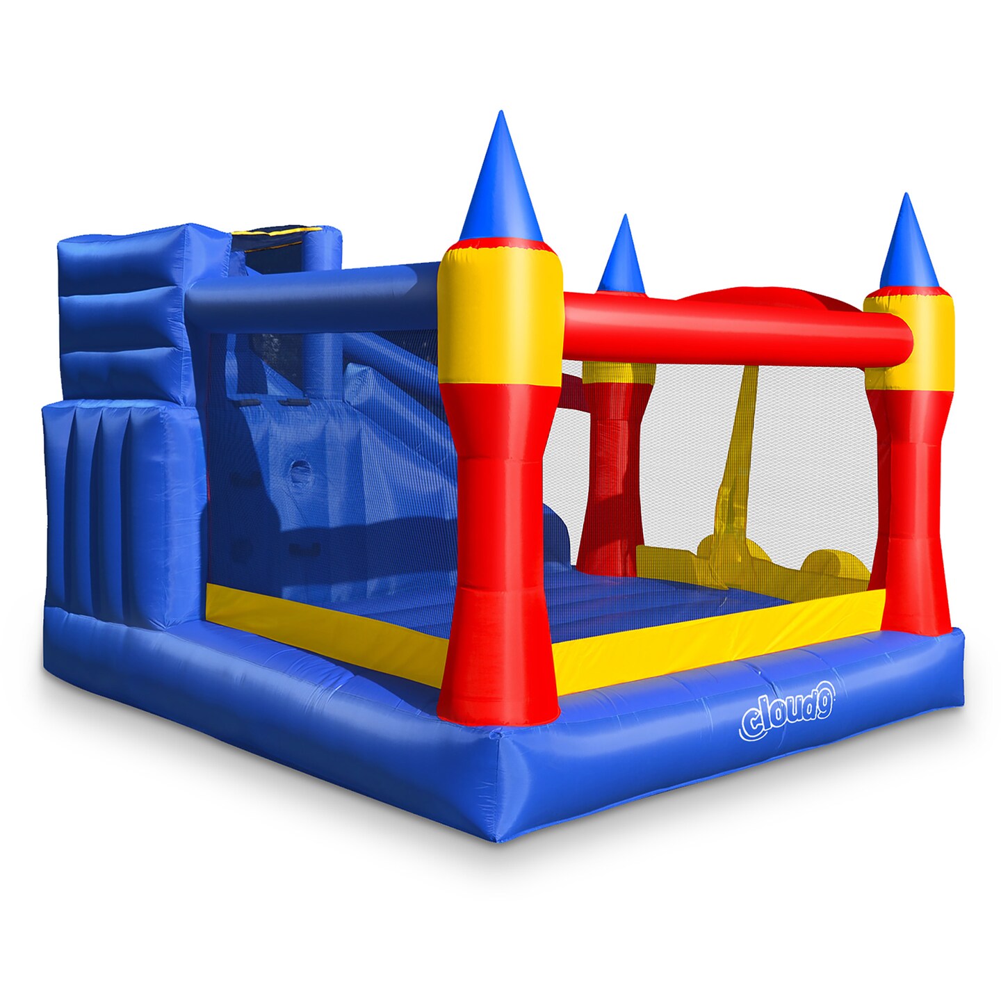 Cloud 9 Royal Slide Bounce House with Blower, Inflatable Bouncing Jumper for Kids