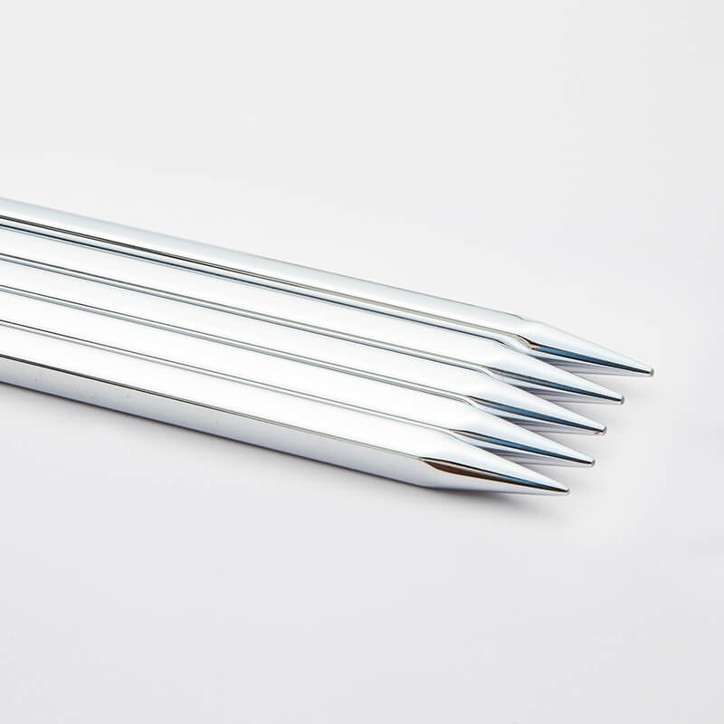 Knitter's Pride Nova Cubics Platina 8" Double Pointed Knitting Needles - Size US 3 / 3.25mm