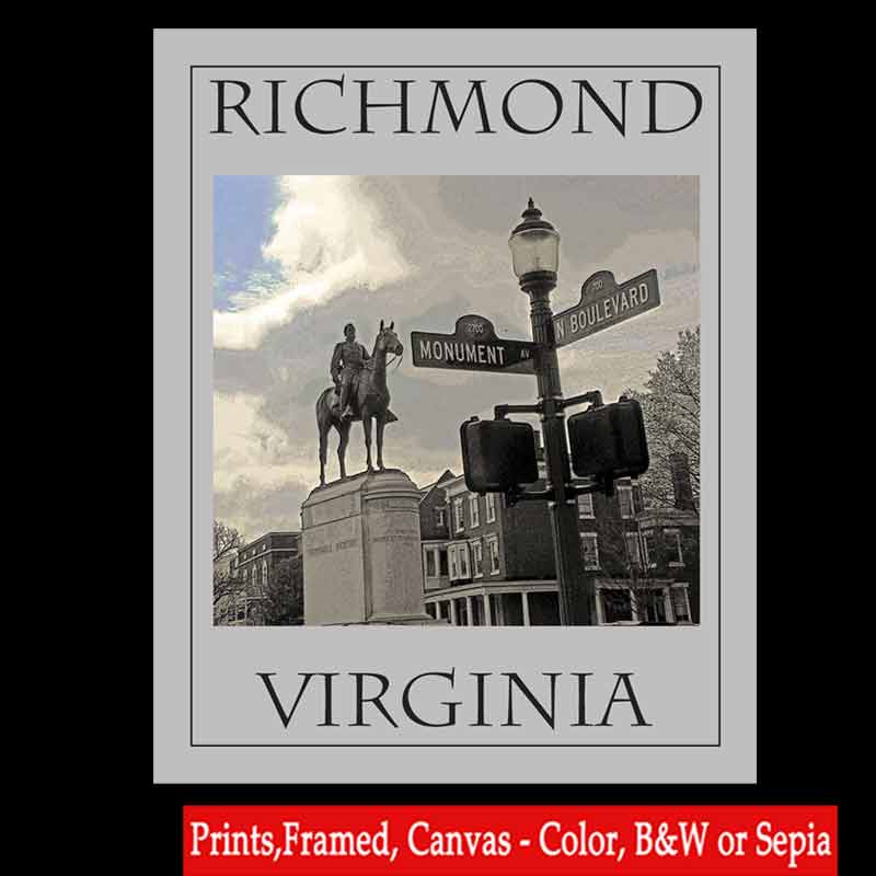 Richmond VA Virginia Stonewall Jackson Monument Boulevard RVA Richmond ...