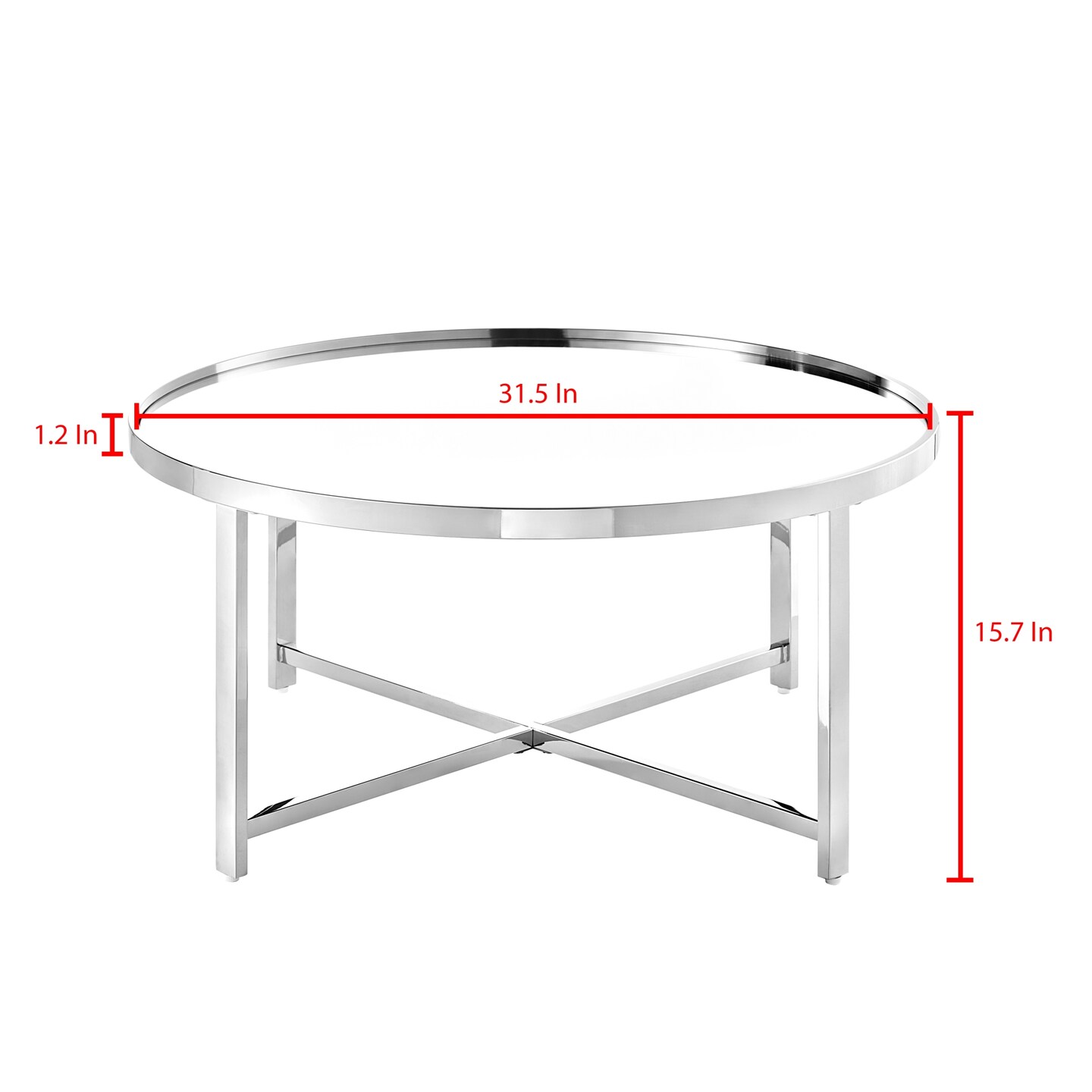 Kamia Coffee Table With Mirrored Top