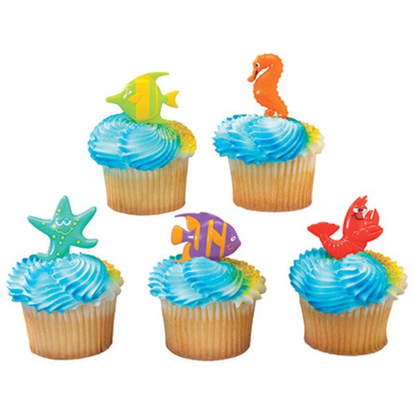 Sealife Friends DecoPics&#xAE; Cupcake Decoration, 12ct
