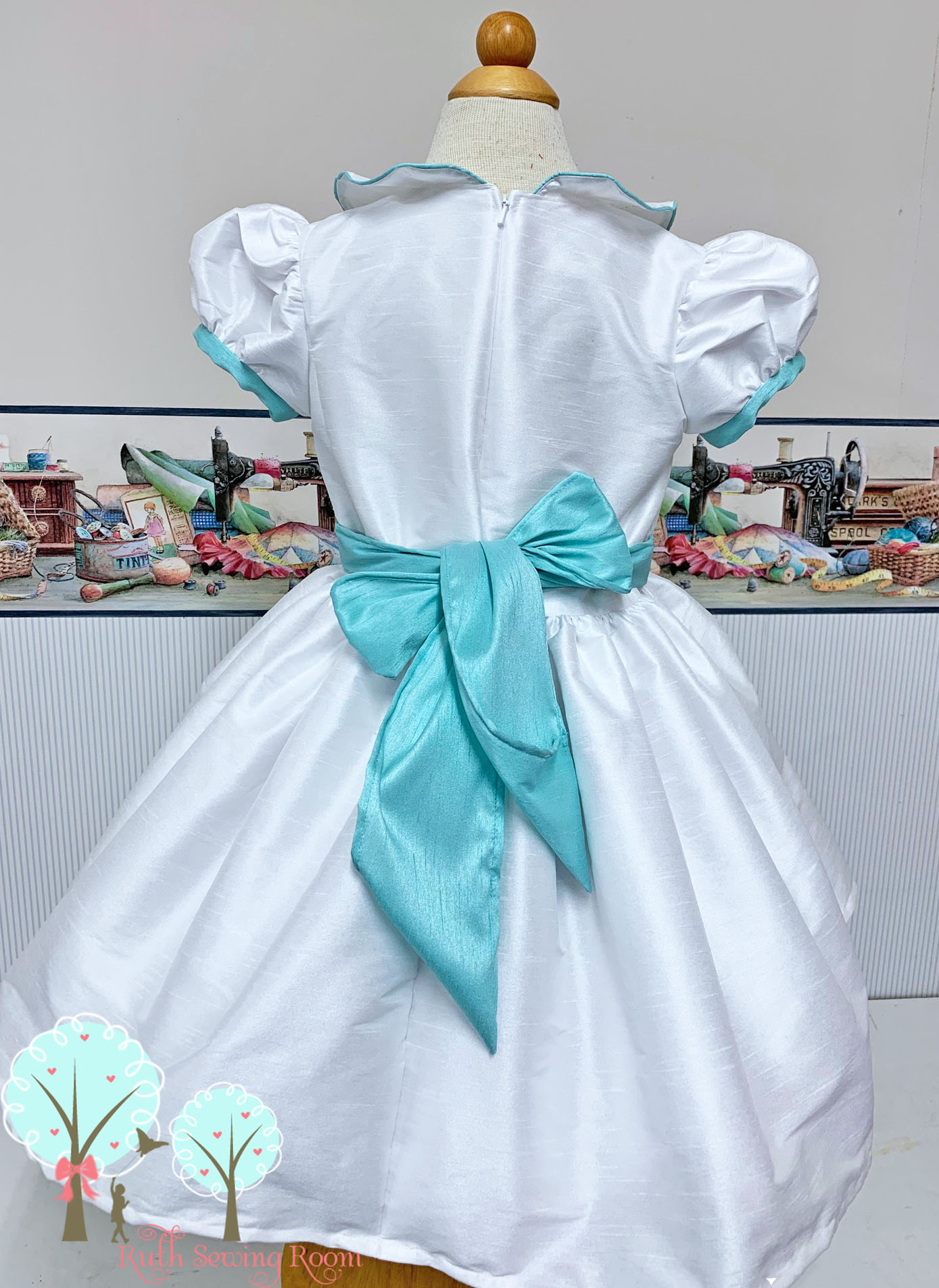 Dupioni Flower Girl Dress