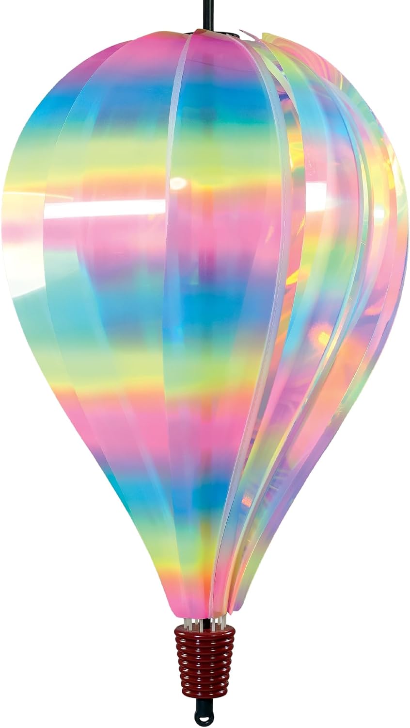 Striped Iridescent 10 Panel Hot Air Balloon